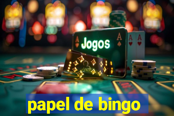 papel de bingo